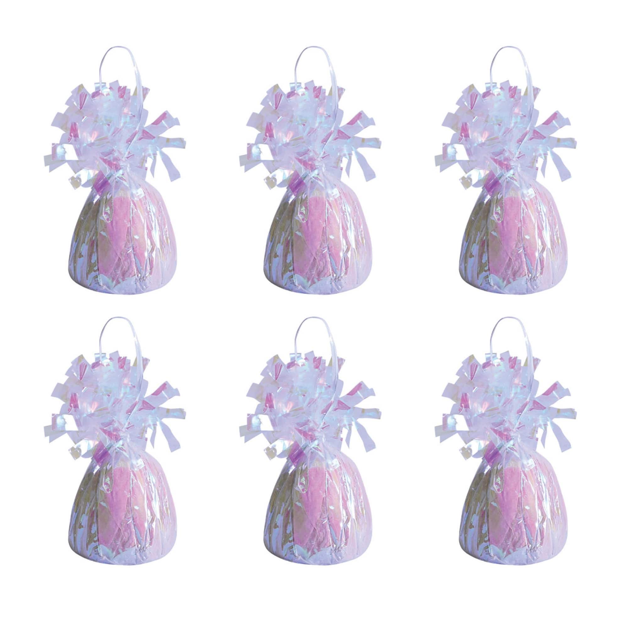 Beistle 6oz. Opalescent Metallic Wrapped Balloon Weight, 6ct.